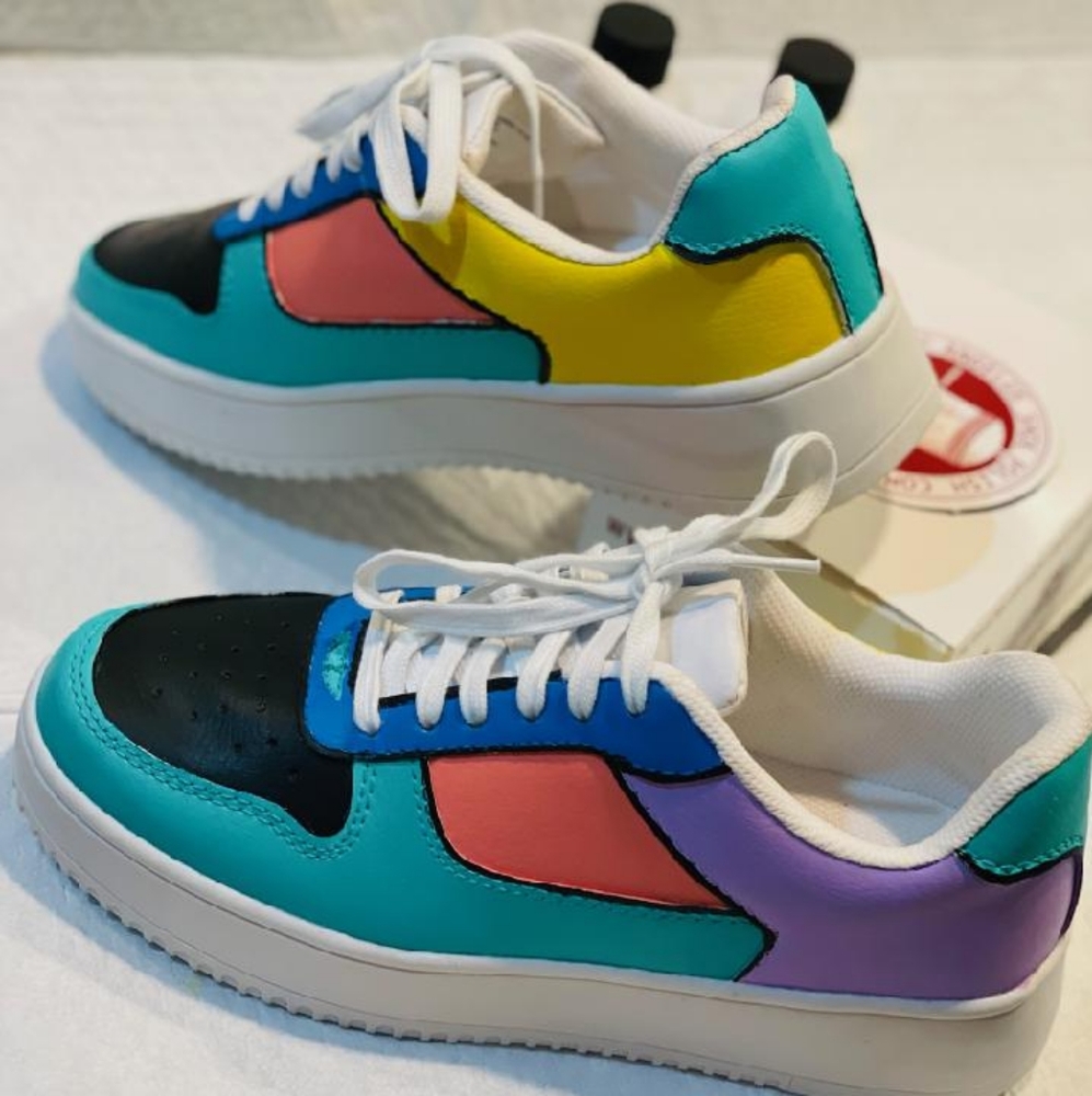 Custom painted shoes